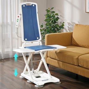 image:imagePELEGON Electric Lift Chairs for Elderly 2in1 Floor Lift amp IP68 Waterproof Bath Lift Foldable Lift Assist Device with Remote 300 lb Capacity Emergency Stop 1 ClickAssembly Fall Recovery Chair