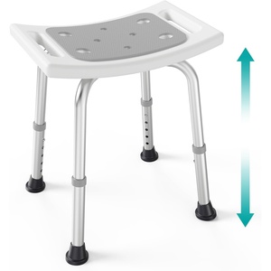 image:imagePELEGON Shower Chair for Inside Shower 300 lb  Adjustable Height Shower Stool  Shower Seats for Adults Bath Stools for Shower to Sit Shower Chair Shower Stools for Adults Sitting  GreyGrey