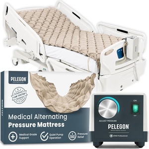 image:imagePelegon Alternating Air Pressure Mattress Pad  Hospital Bed Mattress Topper for Bedridden Patients Pressure Relief Mattress Topper to Reduce Bed Sores WhisperQuiet Pump MedicalGrade  Beige